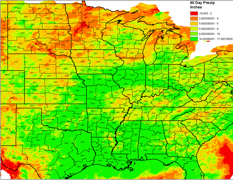 60 day precipitation