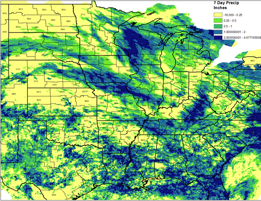 7 day precipitation Midwest detail