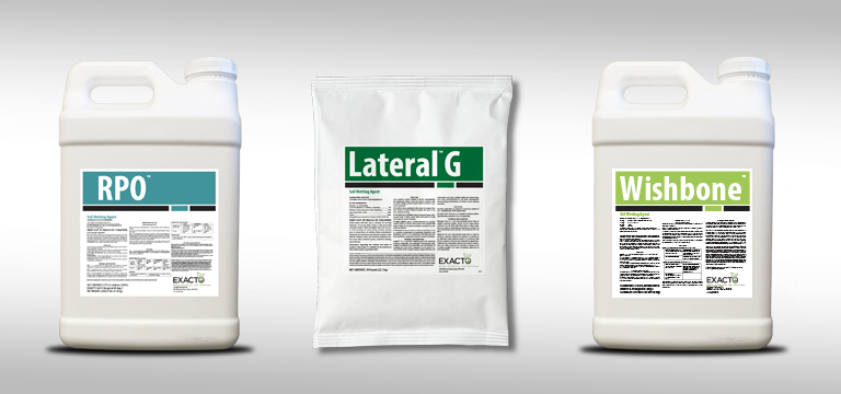 soil amendments and wetting agents RPO, Lateral G, Wishbone
