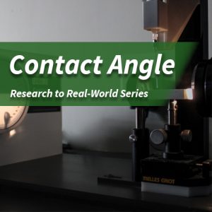 contact angle research to real world series lab test adjuvant education