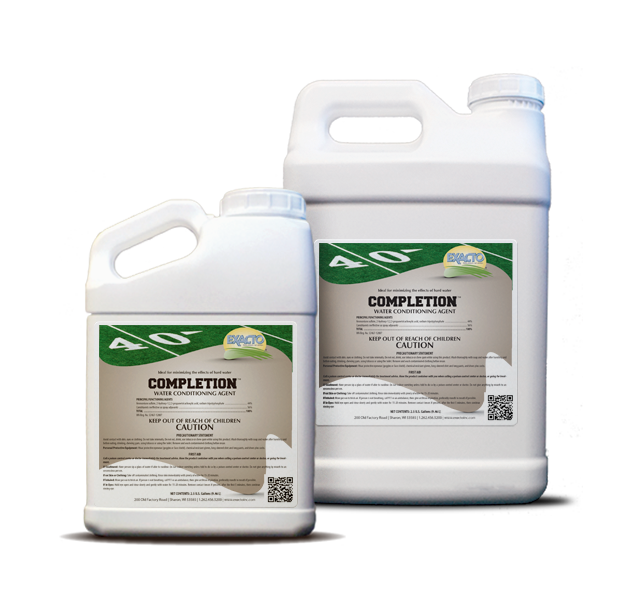 Completion is an easy to use water conditoner that fights the effects of hard water and lowers the pH