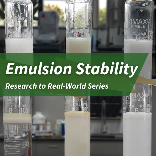 emulsion stability testing for surfactants and oil-based adjuvants in pesticide tank mixes