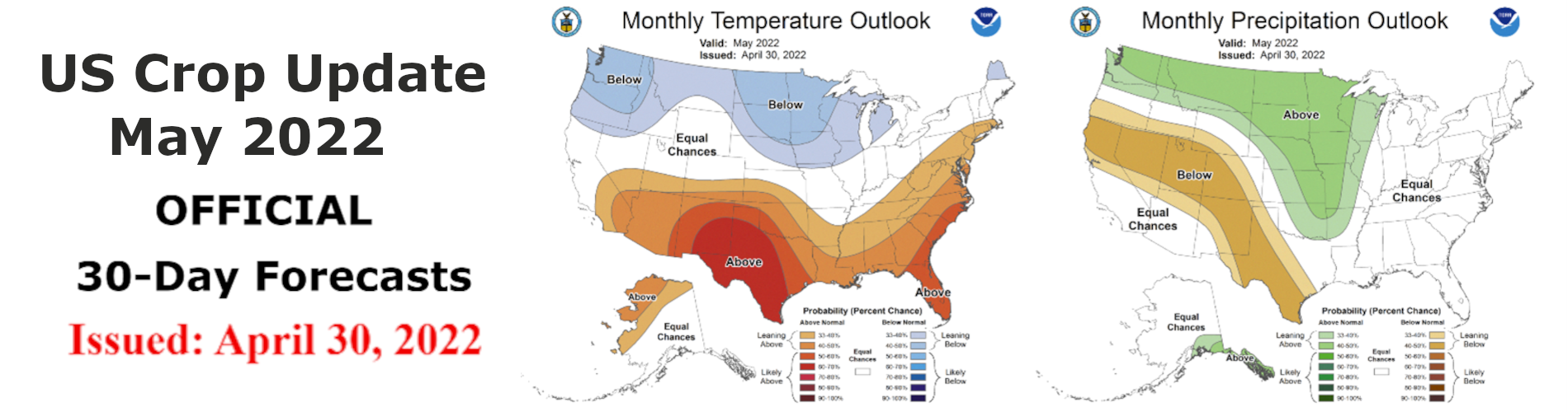 Monthly temperature and precipitation outlook for June